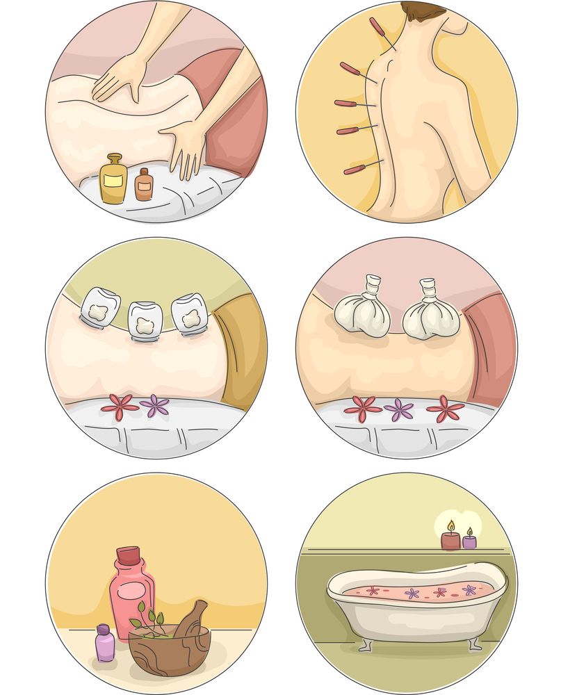 Different options of acupuncture