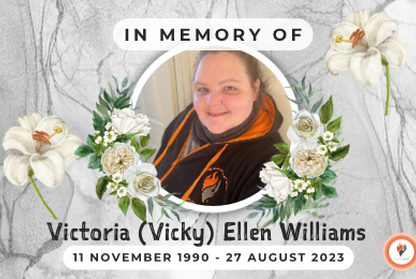 Tribute to Victoria Ellen Williams