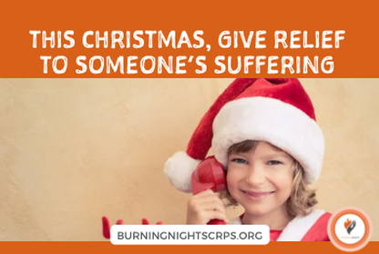This Christmas, give relief to someone’s suffering