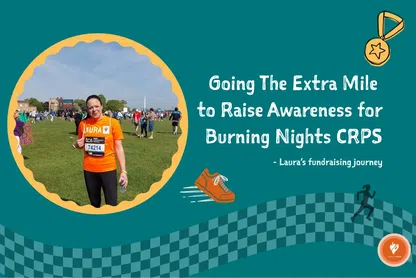 Laura runs the London Marathon to raise awareness for CRPS