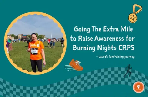 Laura runs the London Marathon to raise awareness for CRPS