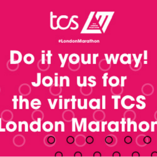 TCS London Marathon promotional thumbnail image: "Do it your way! Join us for the virtual TCS London Marathon!"