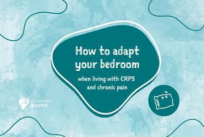 White text on a teal background how to adapt your bathroom when living with CRPS and chronic pain