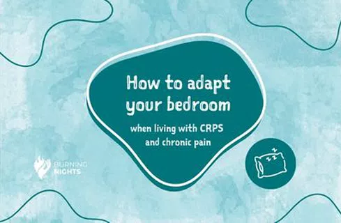 White text on a teal background how to adapt your bathroom when living with CRPS and chronic pain