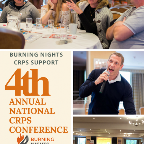 The Burning Nights CRPS Support 4th Annual National CRPS Conference is being held on Sunday 4 November 2018 at the Marriott Gosforth Park Hotel, Newcastle. If you're interested in coming along please complete the RSVP box at the end of the event on our we