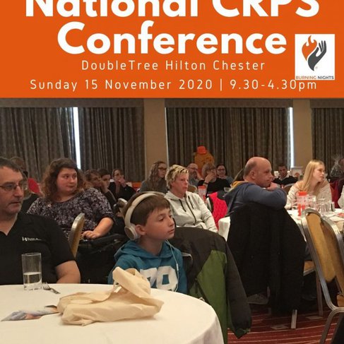 Join us at the Burning Nights CRPS Support 6th Annual National CRPS Conference at the DoubleTree Hilton Chester on Sunday 15th November 2020