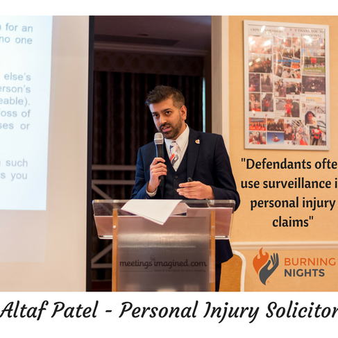 Altaf Patel - Personal Injury Solicitor - 3rd annual national Burning Nights CRPS Support conference