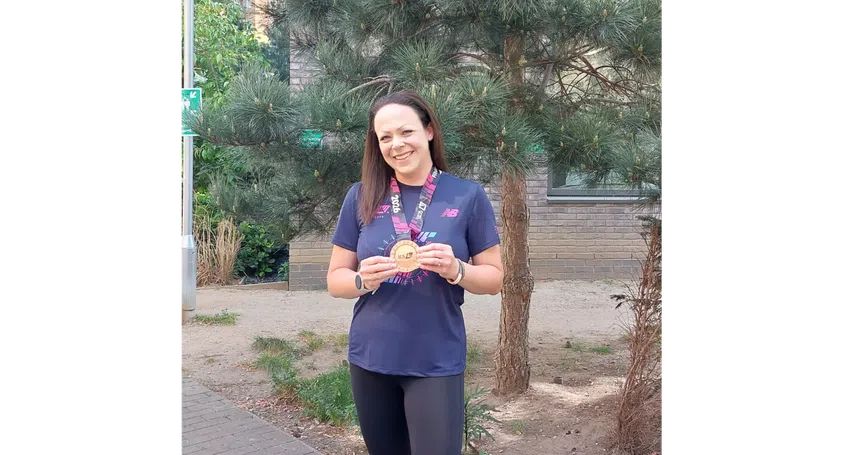Laura and her London Marathon medal