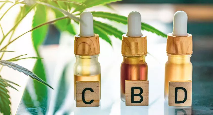 CBD oil bottles