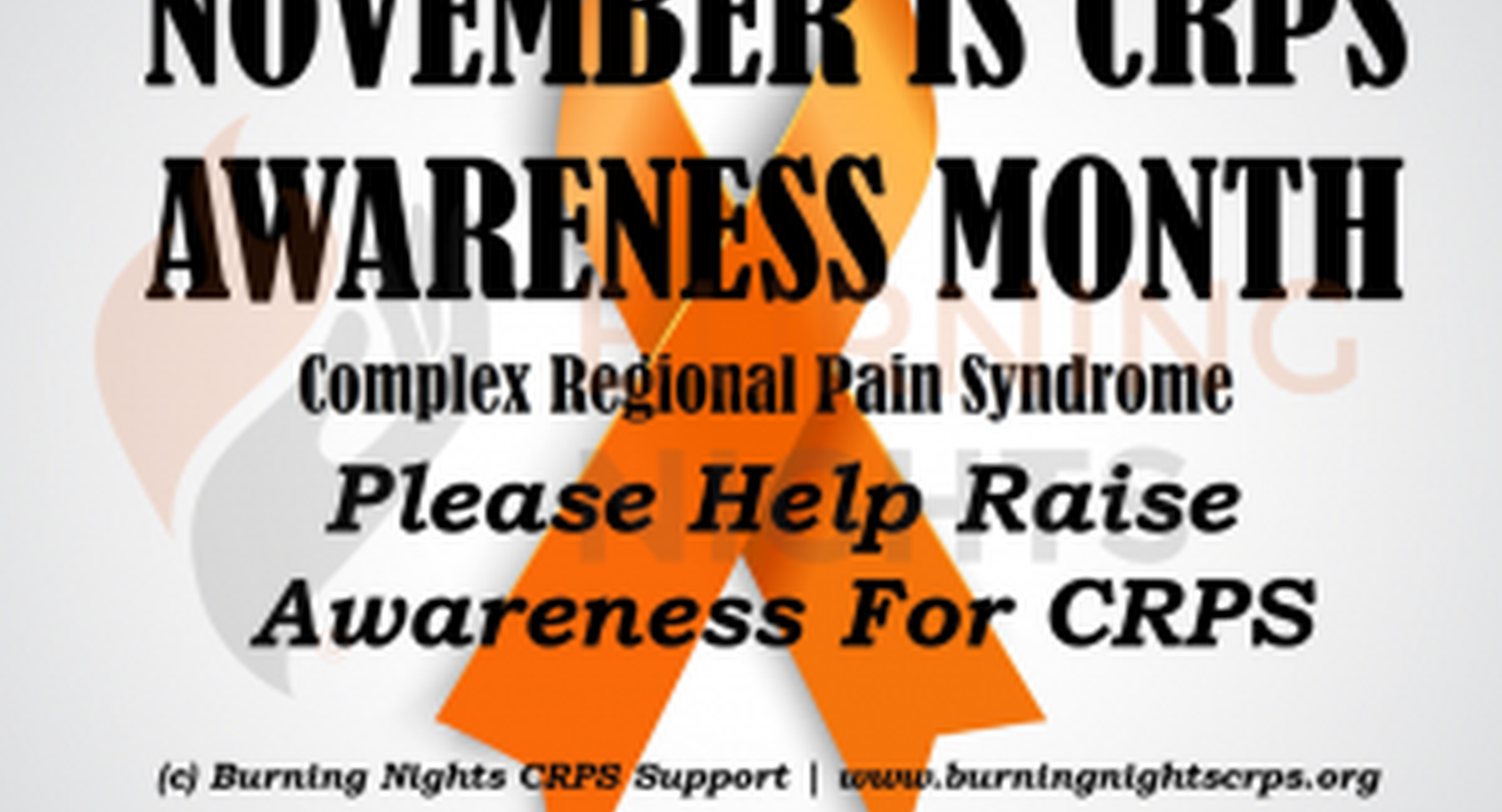 CRPS Awareness Month Burning Nights