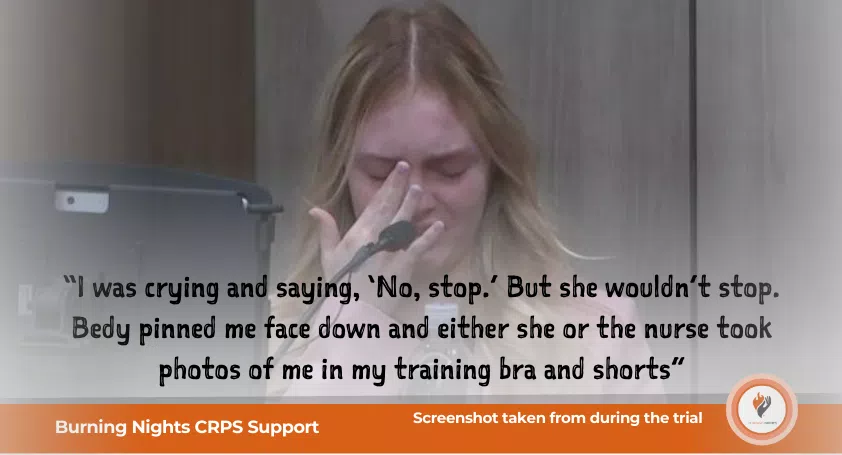Blonde haired girl crying in court | The Real Story Behind ‘Take Care of Maya’ documentary