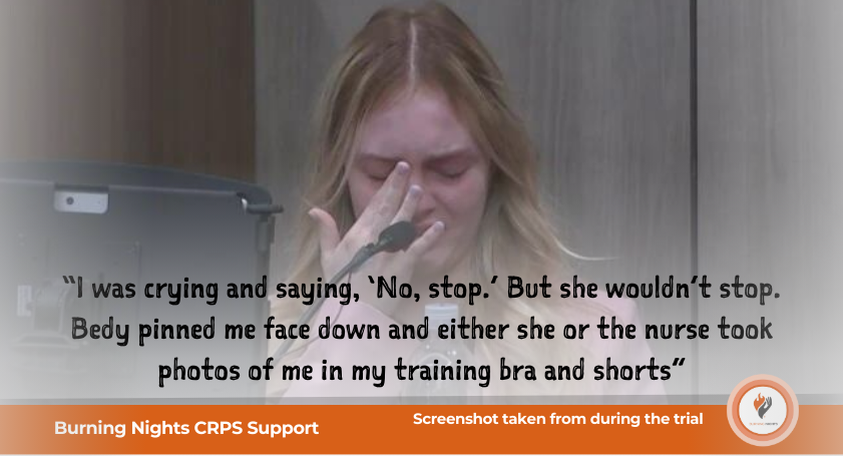 Blonde haired girl crying in court | The Real Story Behind ‘Take Care of Maya’ documentary