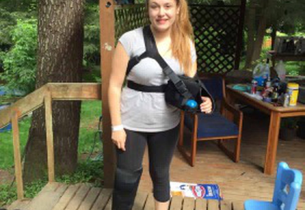 Jaden's CRPS Story - arm brace