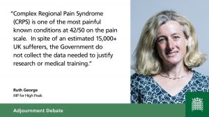 Campaign to Raise Awareness of Complex Regional Pain Syndrome (CRPS) - Ruth George MP commentCampaign to Raise Awareness of Complex Regional Pain Syndrome (CRPS) – Ruth George MP comment
