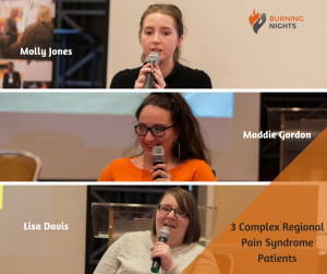 3 Complex Regional Pain Syndrome (CRPS) Patients – 3rd annual national Burning Nights CRPS Support conference