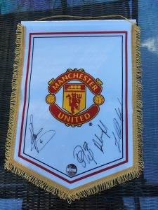 3rd Annual National Burning Nights CRPS Support Conference – Auction – Manchester United pennant