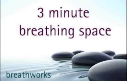3 minute breathing space
