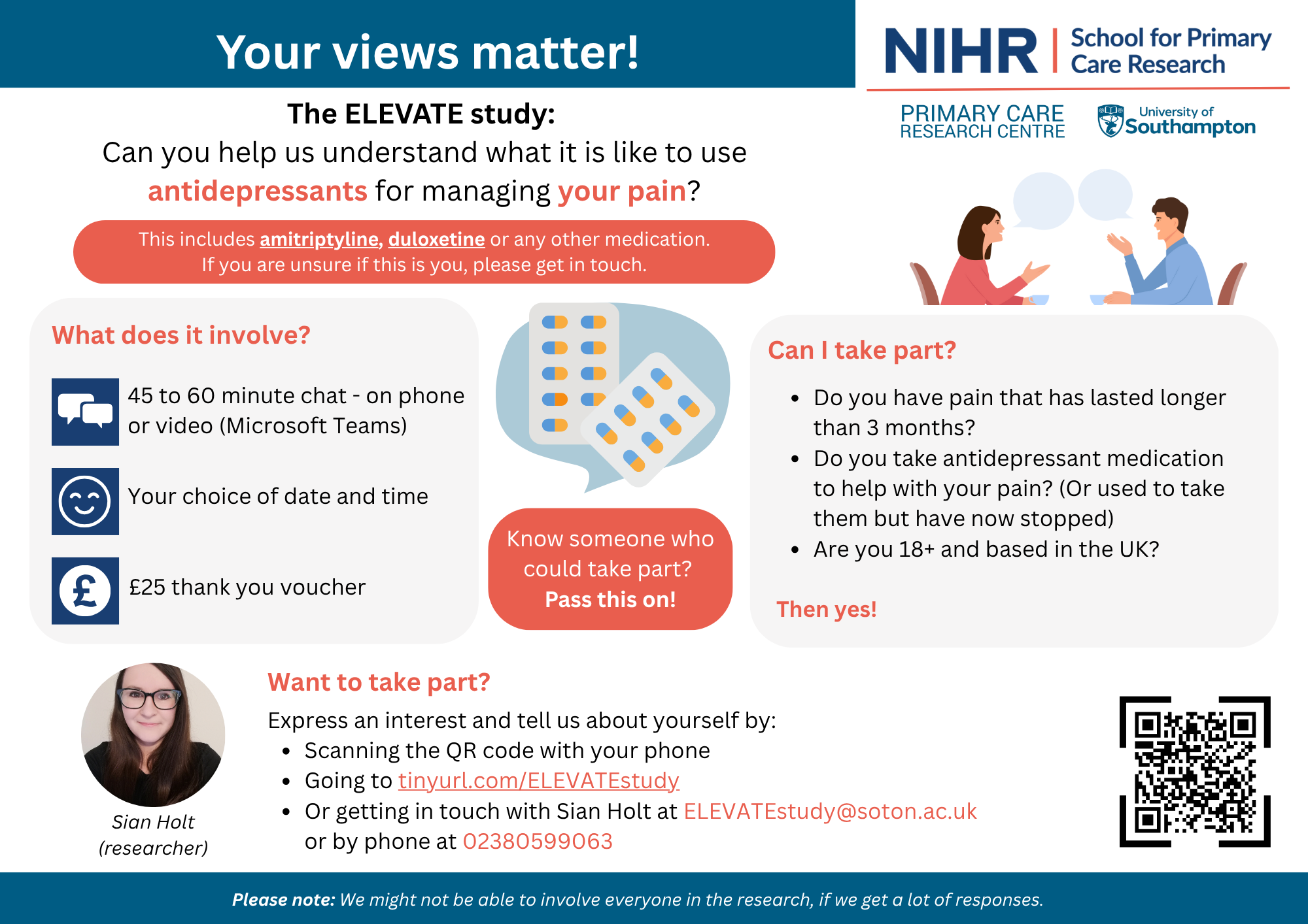 Research study poster