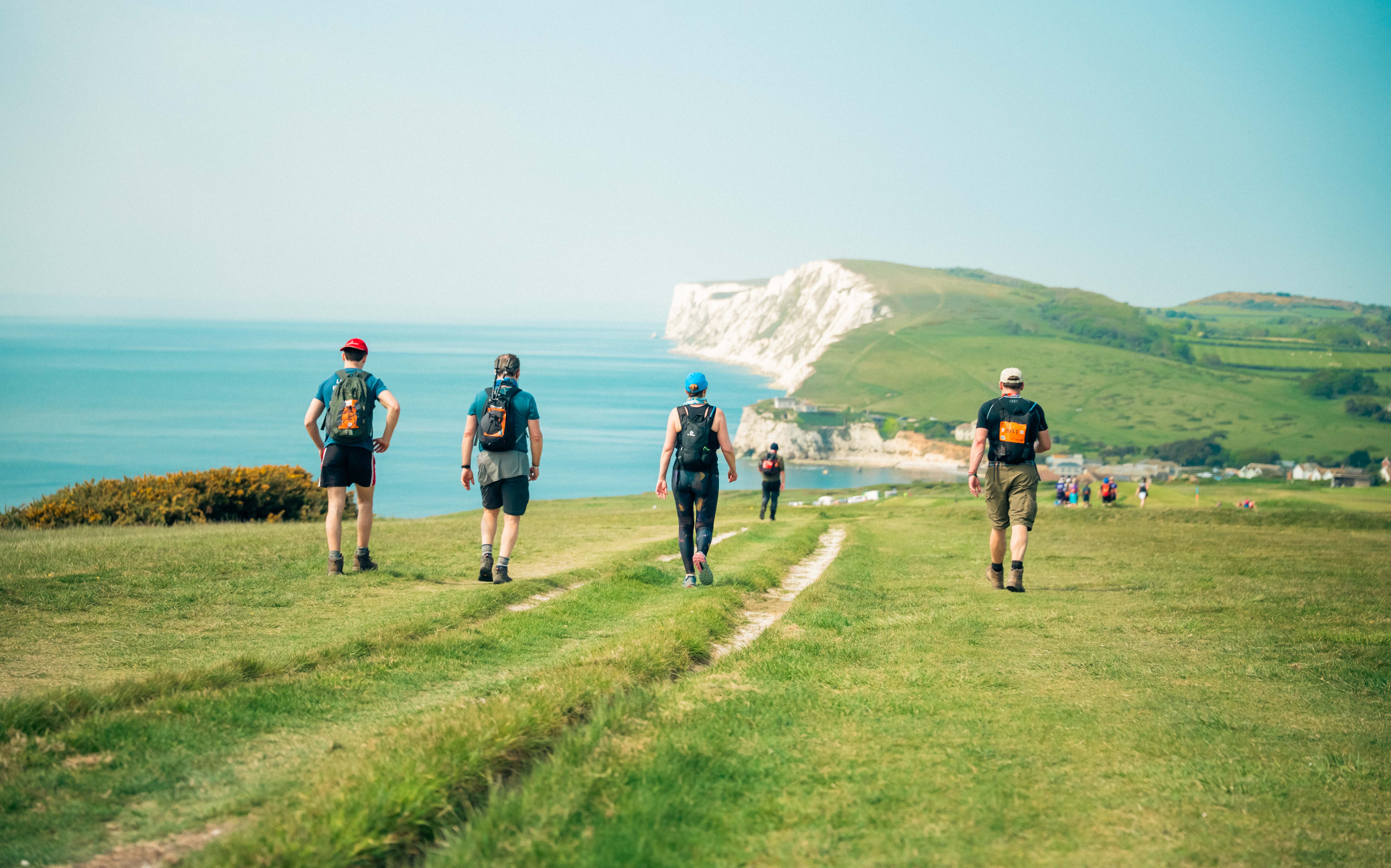 Isle of Wight Ultra Challenge 2026, photo of participants on the route