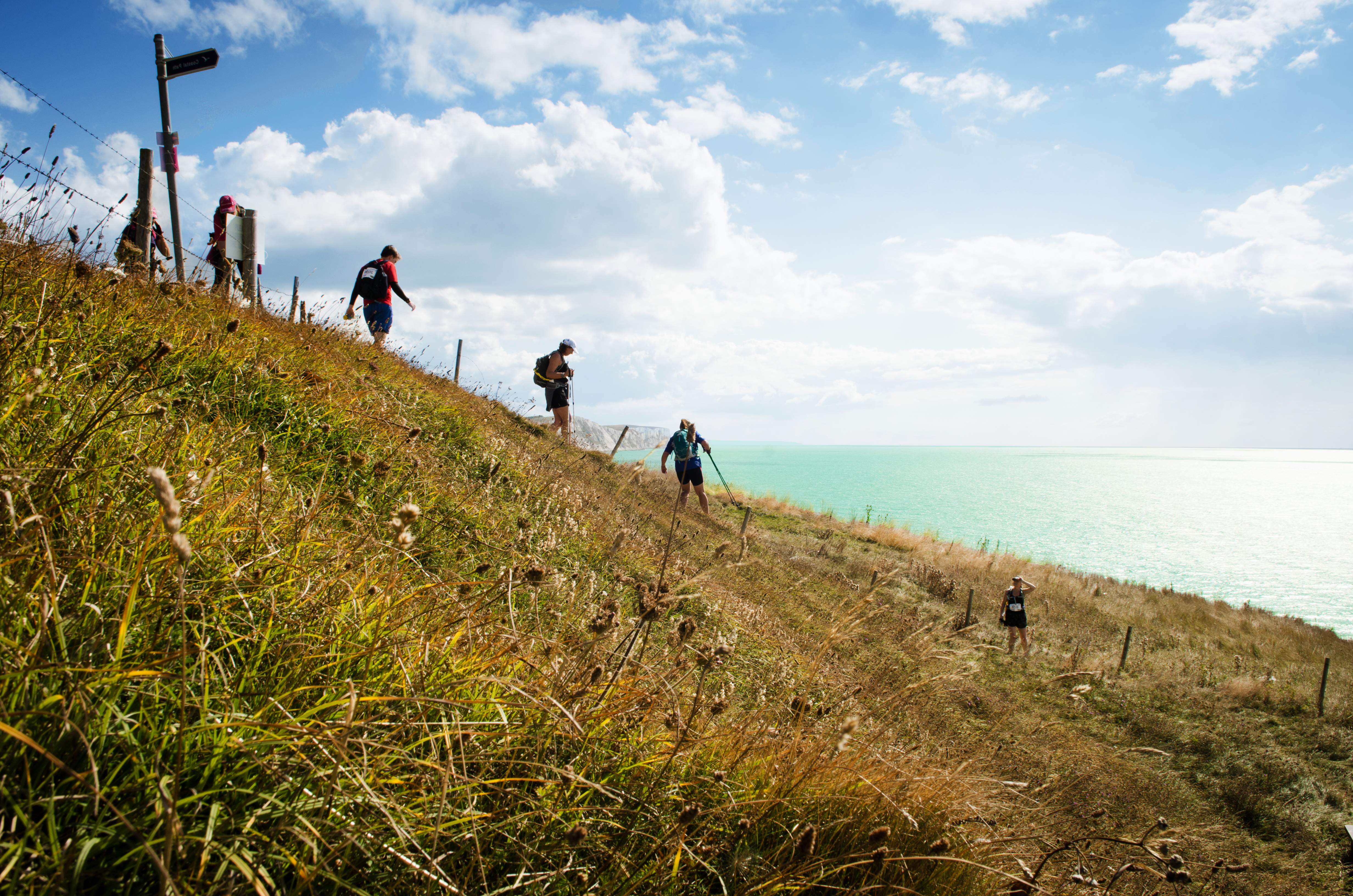 Isle of Wight Ultra Challenge 2026, photo of participants on the route
