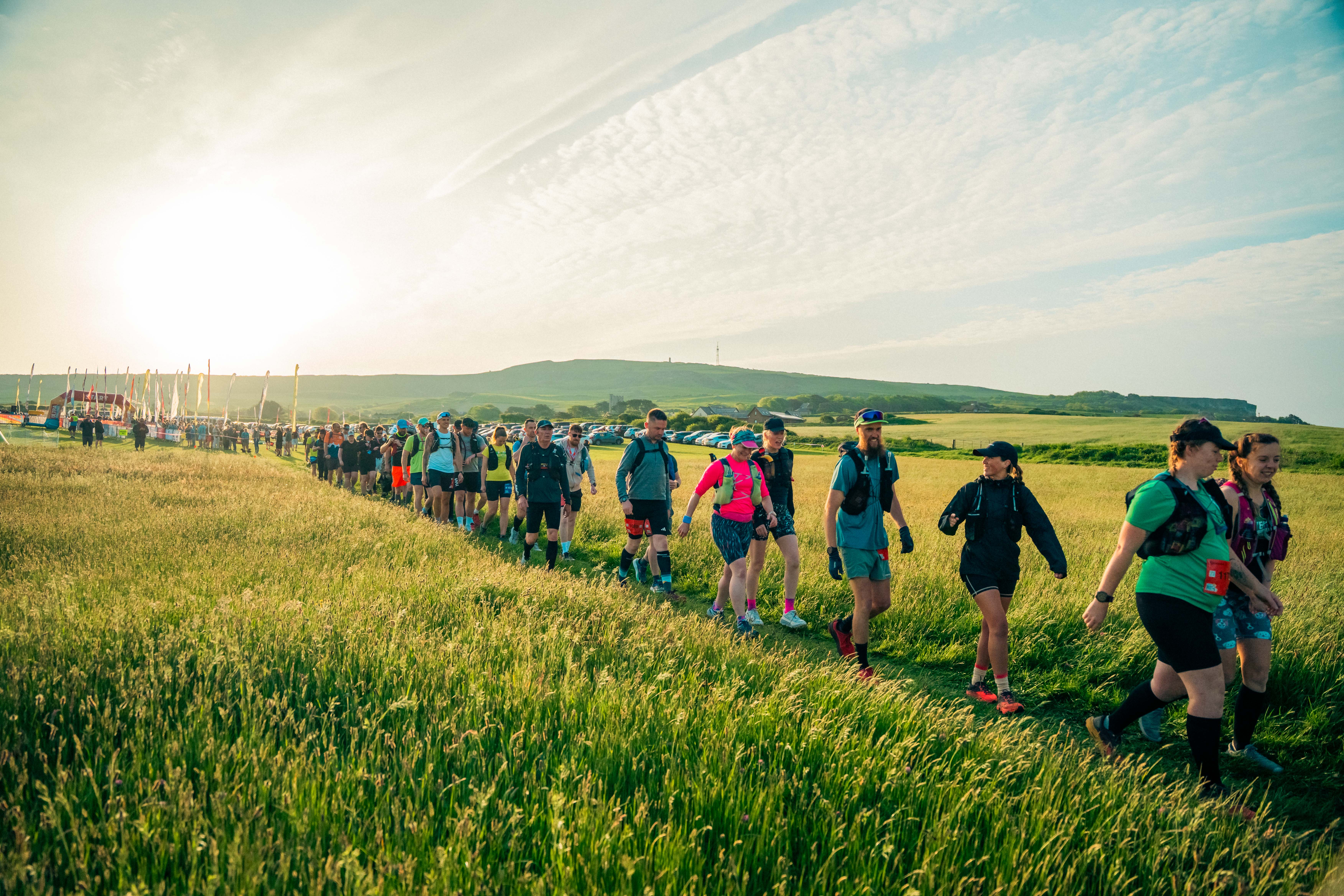 Isle of Wight Ultra Challenge 2026, photo of participants on the route