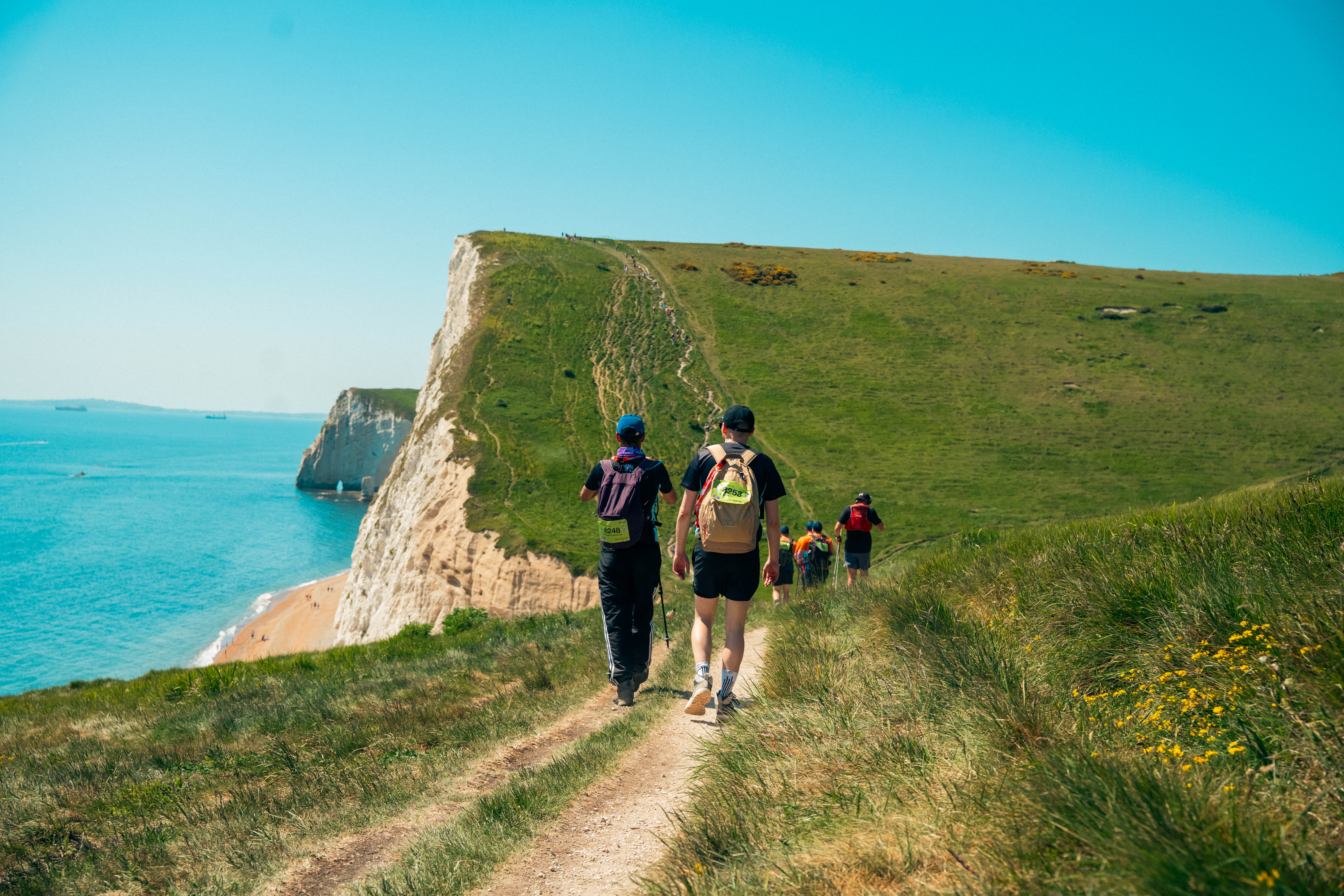Jurassic Coast Ultra Challenge 2026, photo of participants on the route