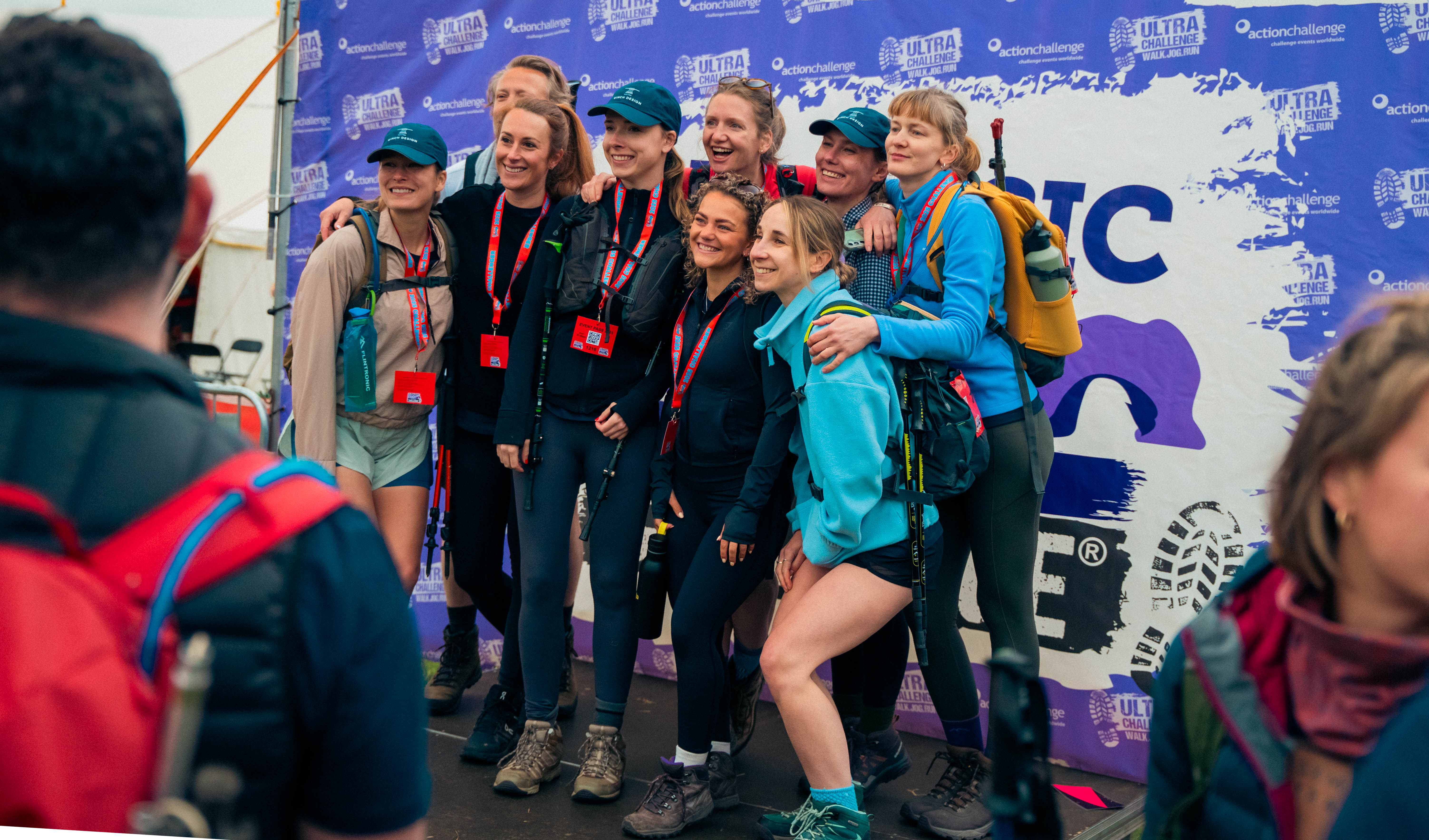 Jurassic Coast Ultra Challenge 2026, photo of participants with their finisher medals posing as a group