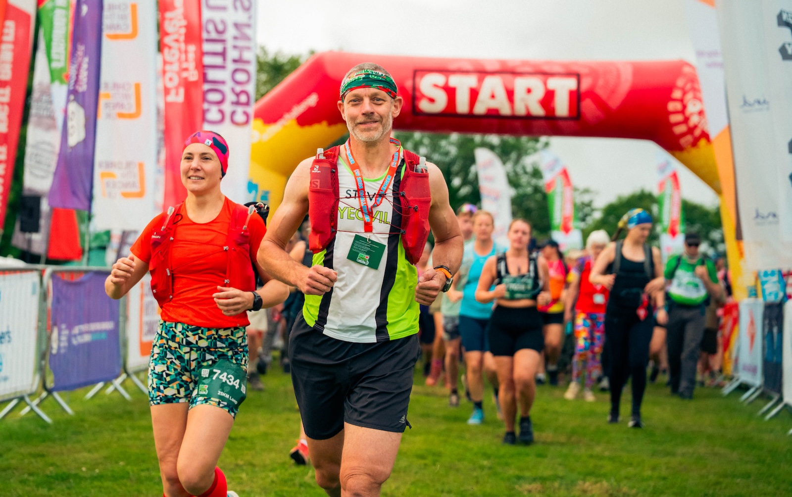 Kent Downs 50 Ultra Challenge 2026, photo of participants crossing the start line