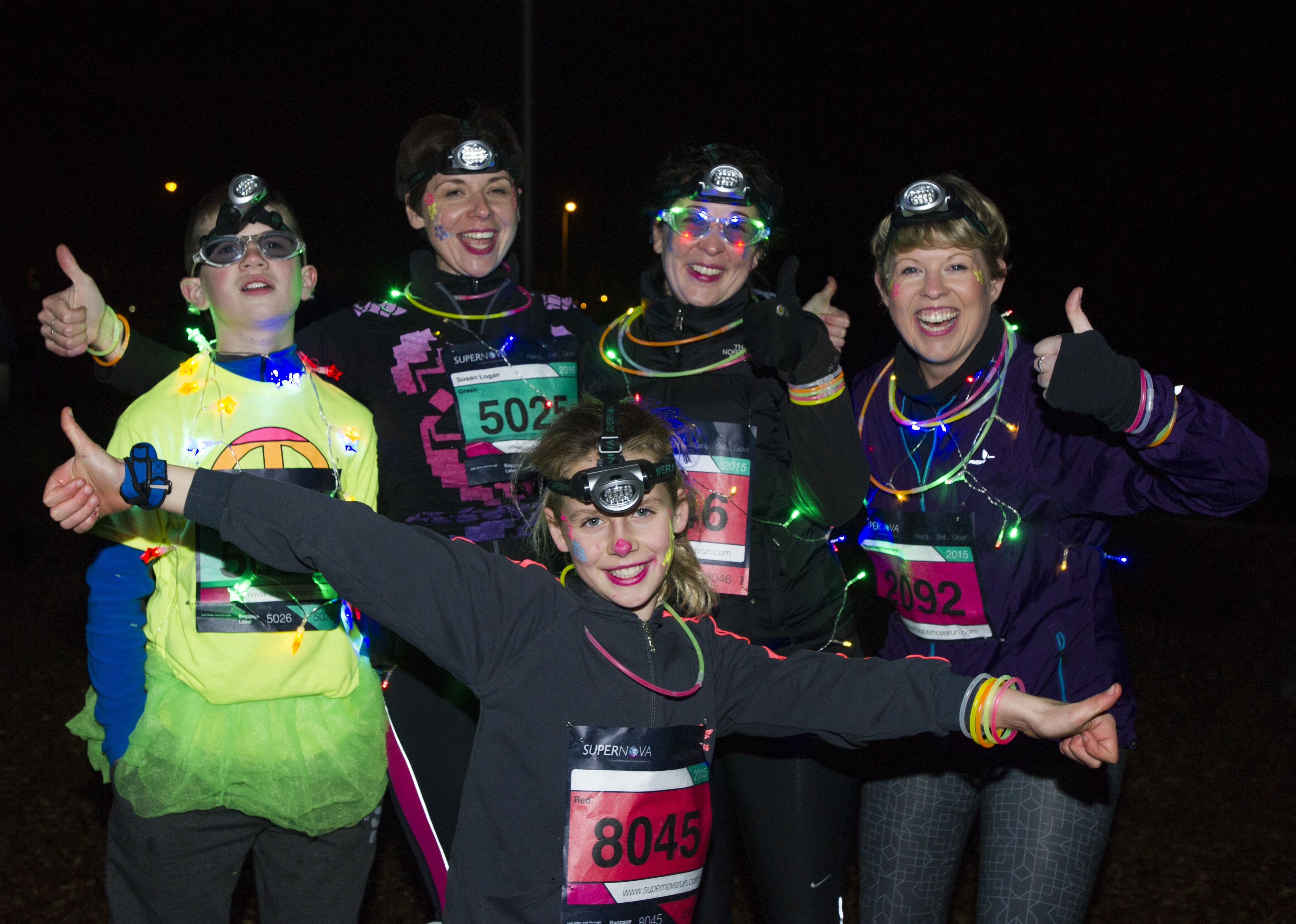 2026 Supernova Kelpies Run, photo of event participants posing for the camera